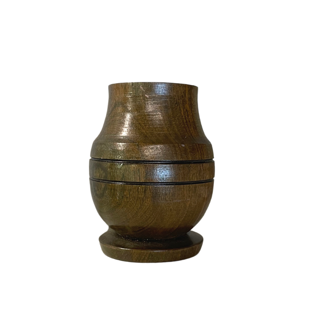 Found Wood Bud Vase 2