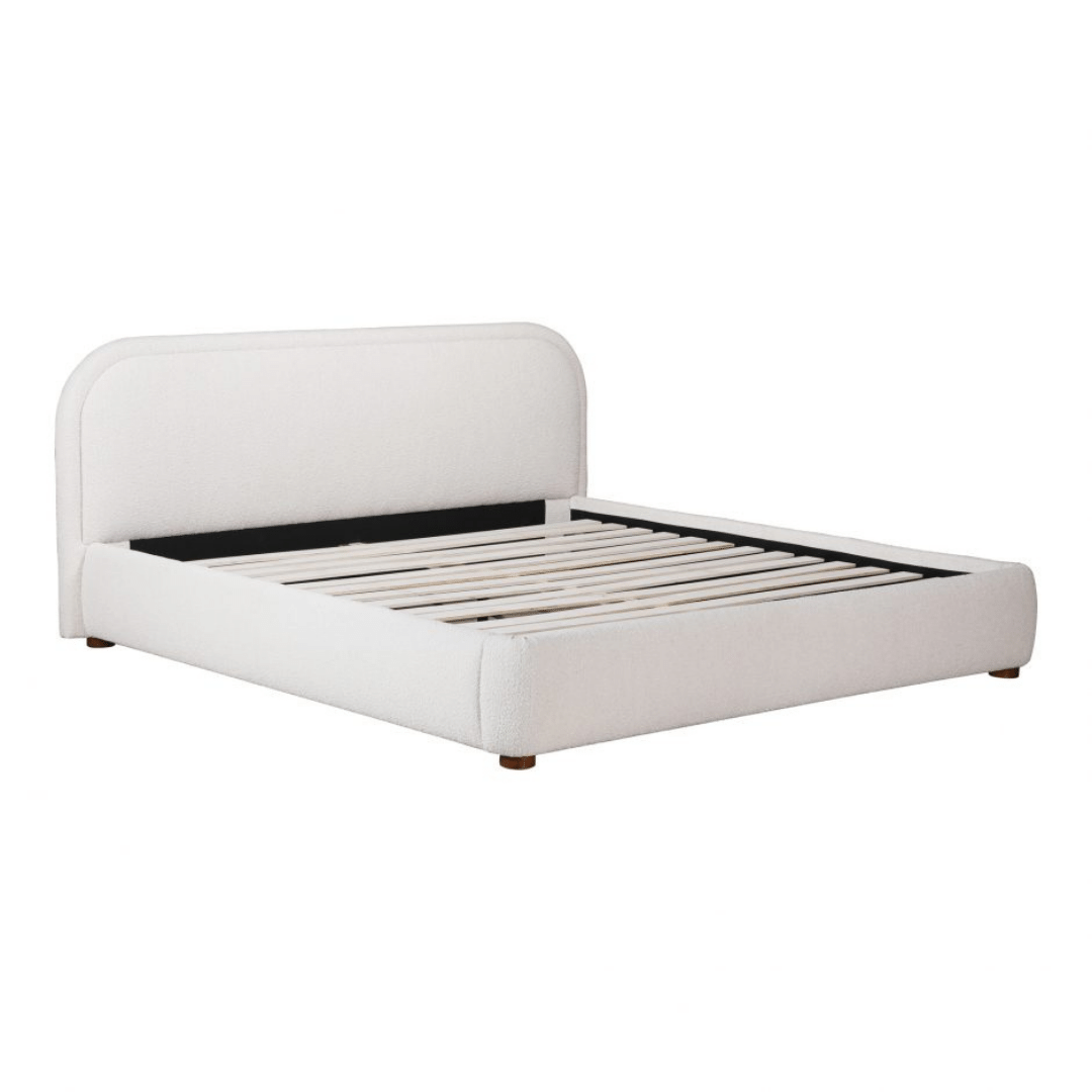 Colin Bed Frame in Oatmeal Boucle