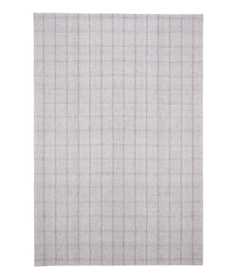 Tamworth Check Rug in Silver