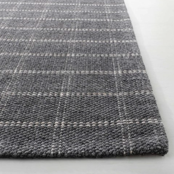 Tamworth Check Rug in Charcoal