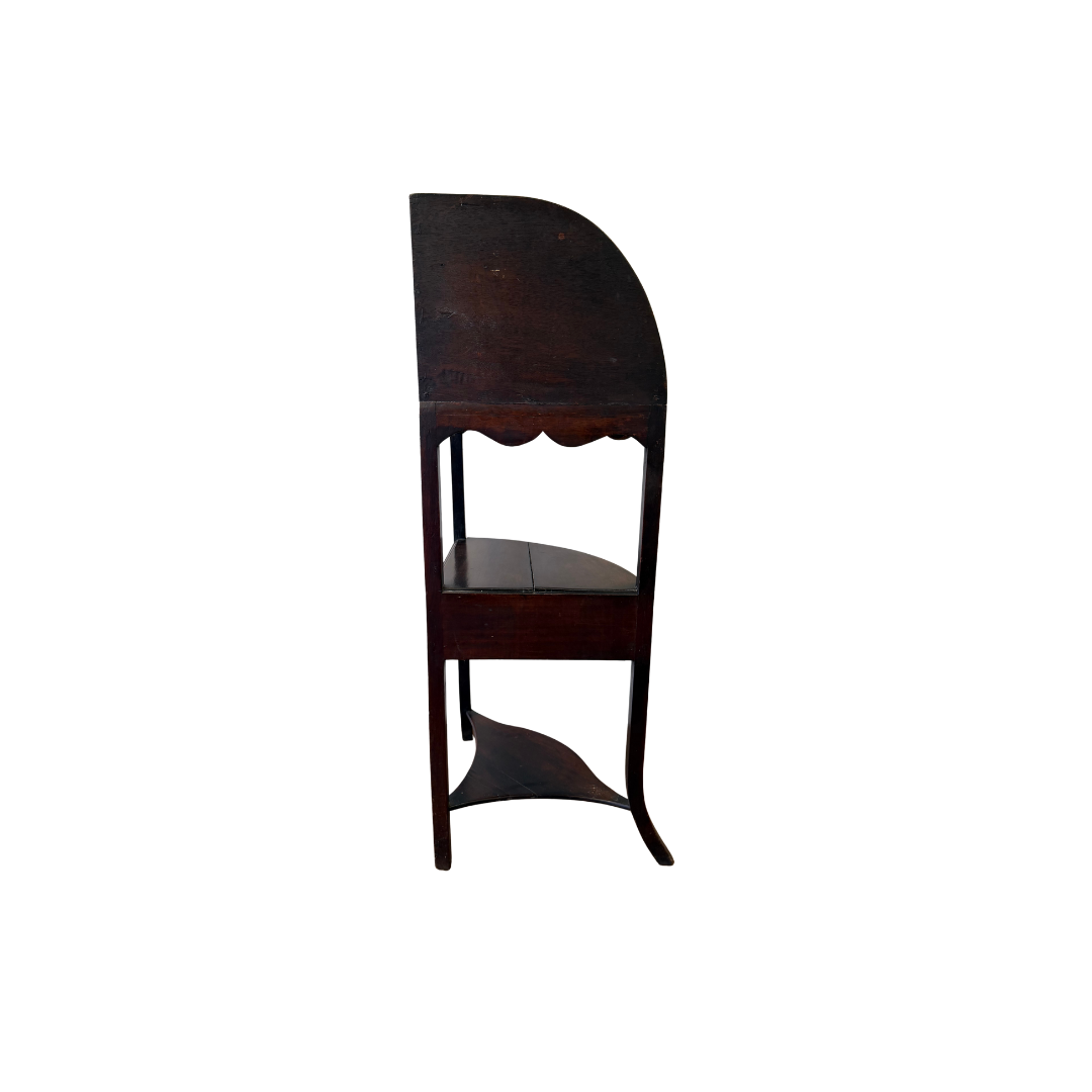 Found Mahogany Corner Shelf Table