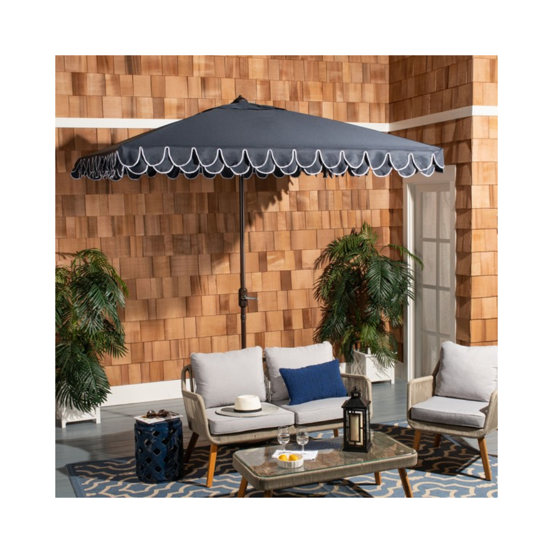 Elegant Valance Outdoor Umbrella - 7.5 FT