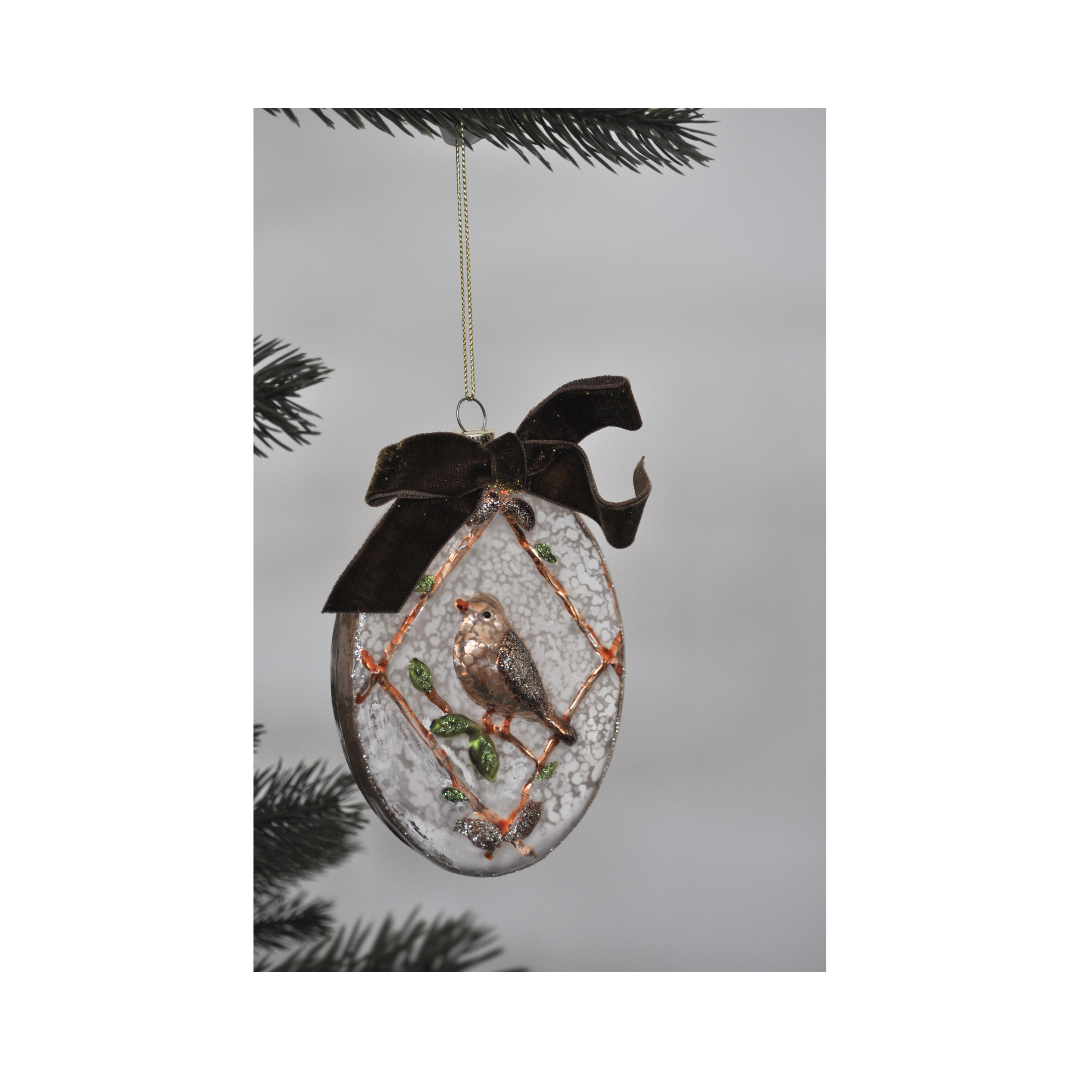 Bird and Ribbon Ornament