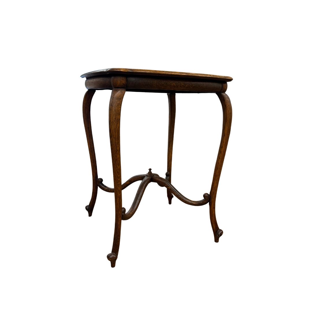 Found Curved Leg Side Table