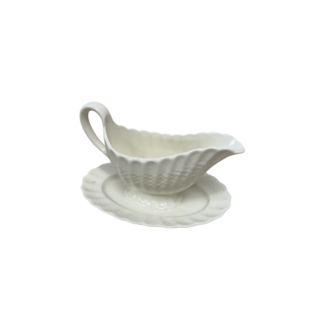 Found Attached Gravy Boat &amp; Saucer