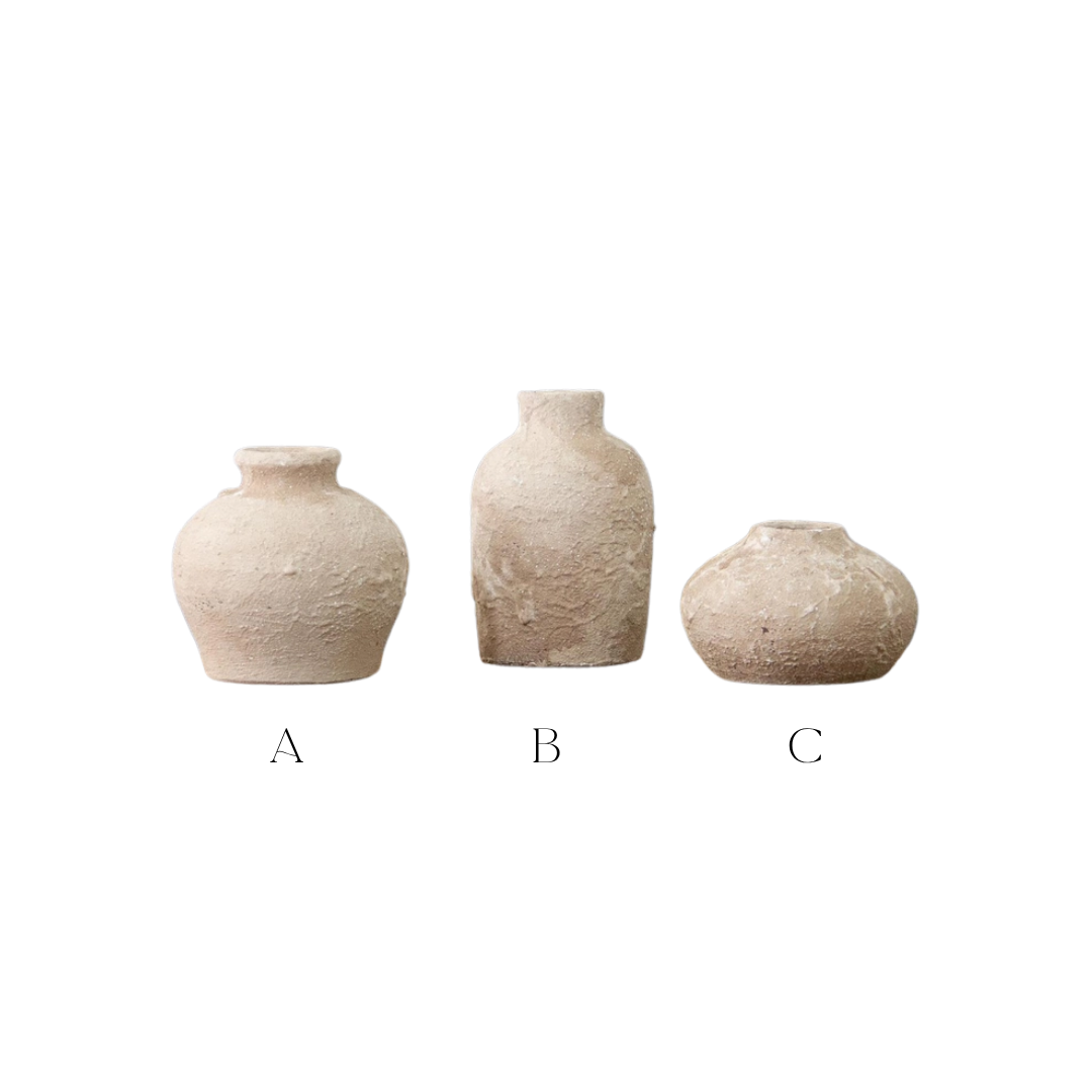 Textured Bud Vases