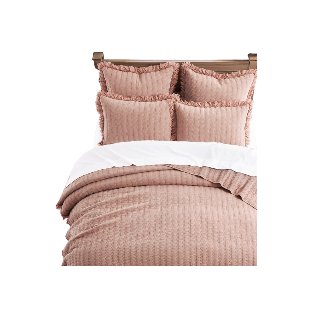 Wilhemina Dusty Rose Quilt Set