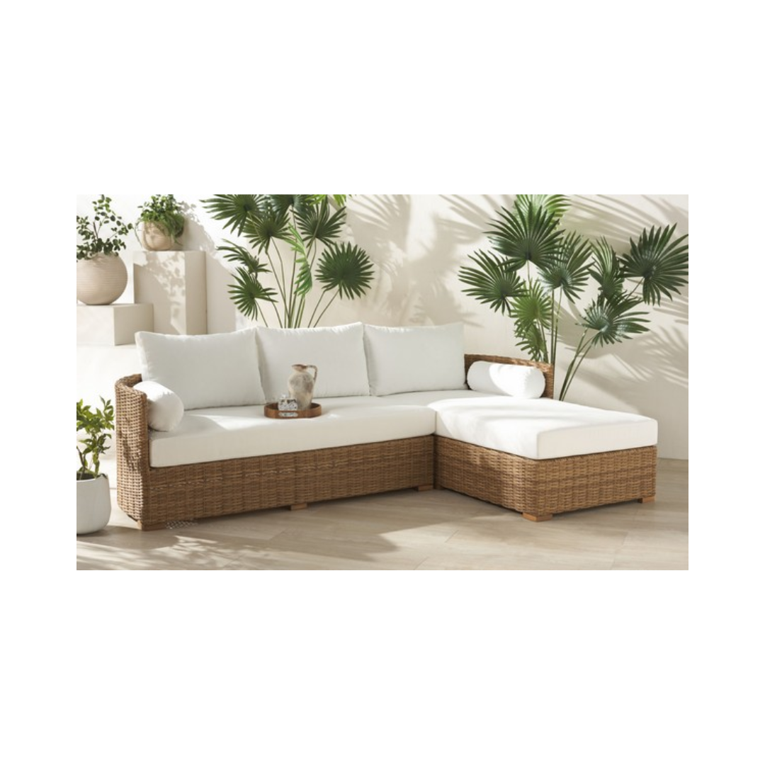 Anguilla Wicker Outdoor Chaise Sectional