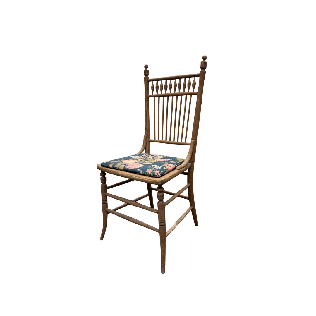 Found Spindle Dining Chair with Upholstered Seat