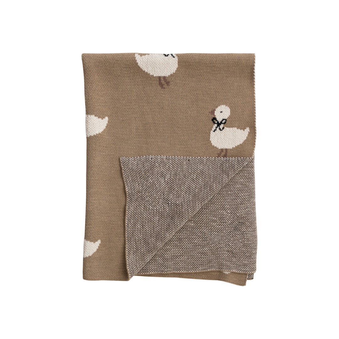 Duckling Knit Baby Blanket