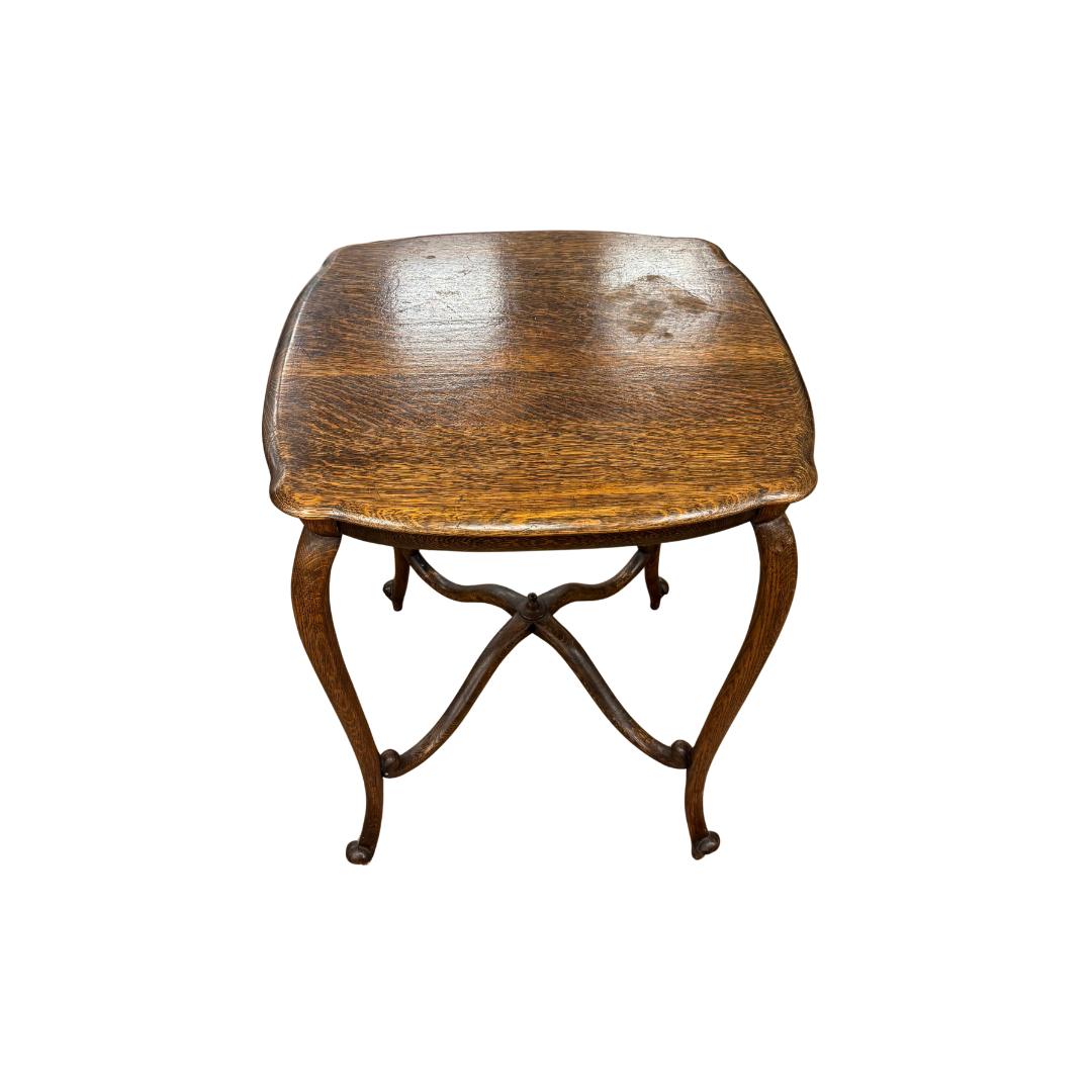 Found Curved Leg Side Table