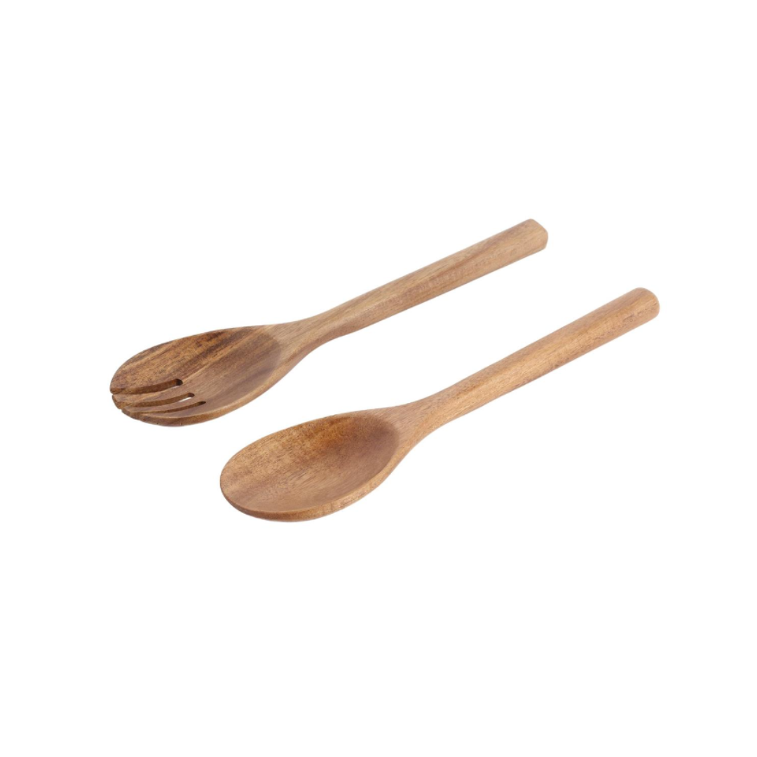 Acacia Wood Salad Server Set