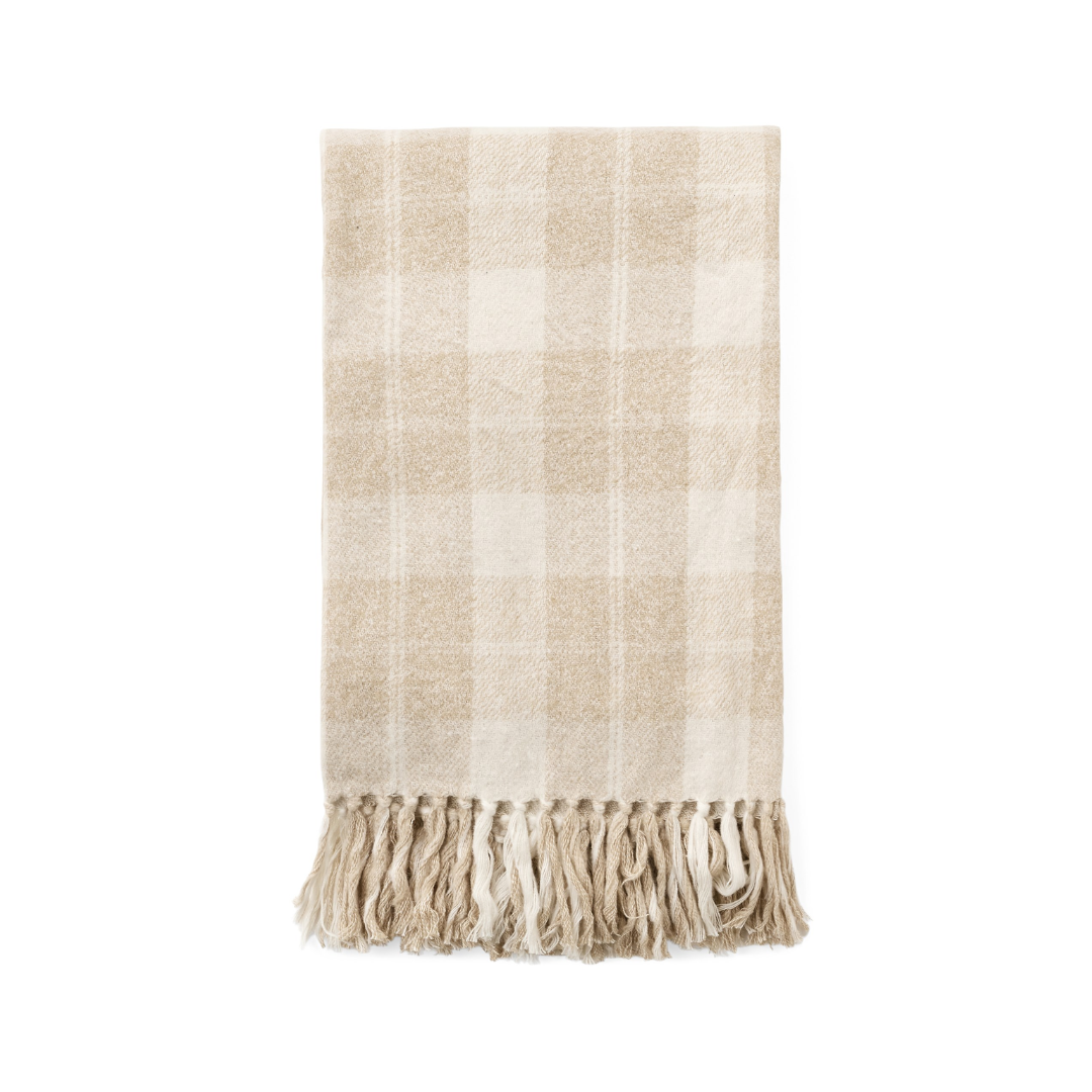 Evelyn Plaid Throw