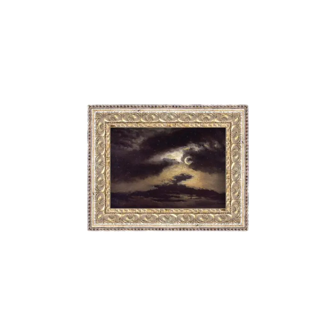 October Moon Framed Print