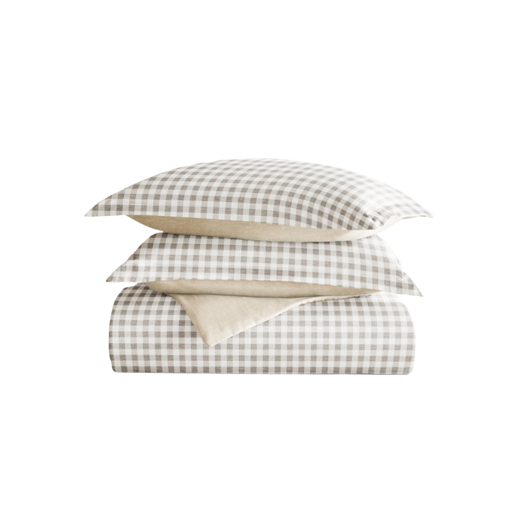 Gingham Check Reversible Duvet Set