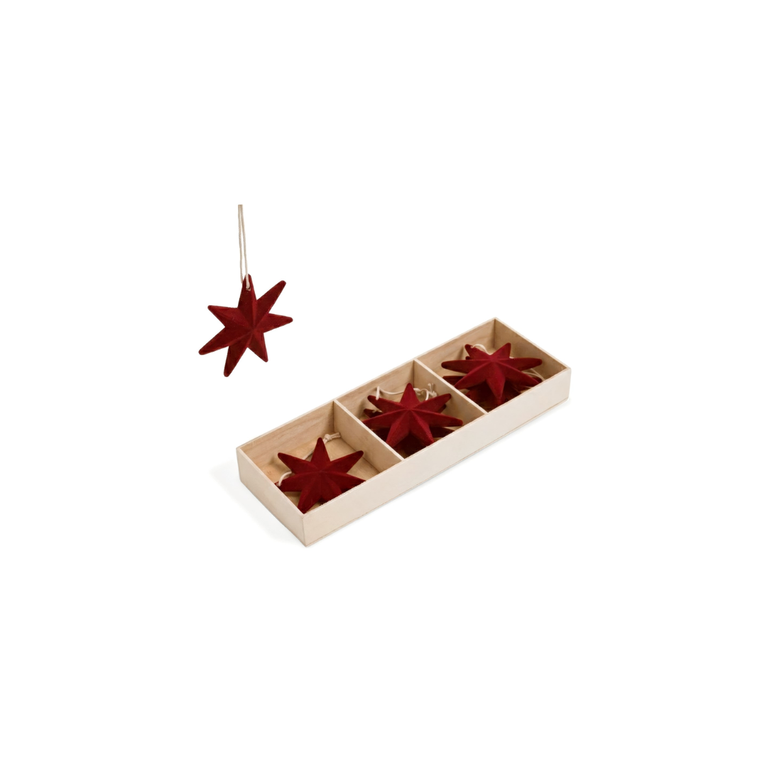 Velvet Star Ornaments