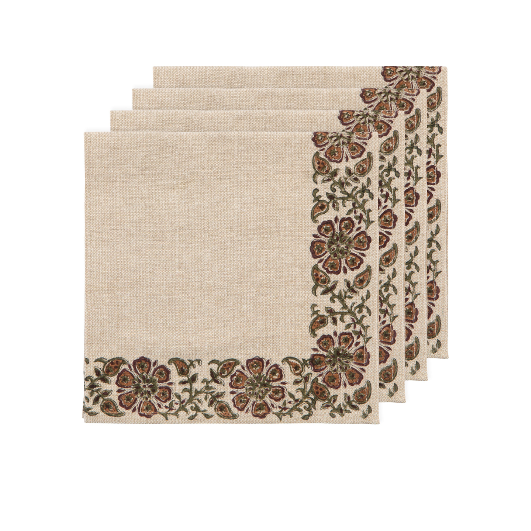 Elysian Block Print Napkins Set