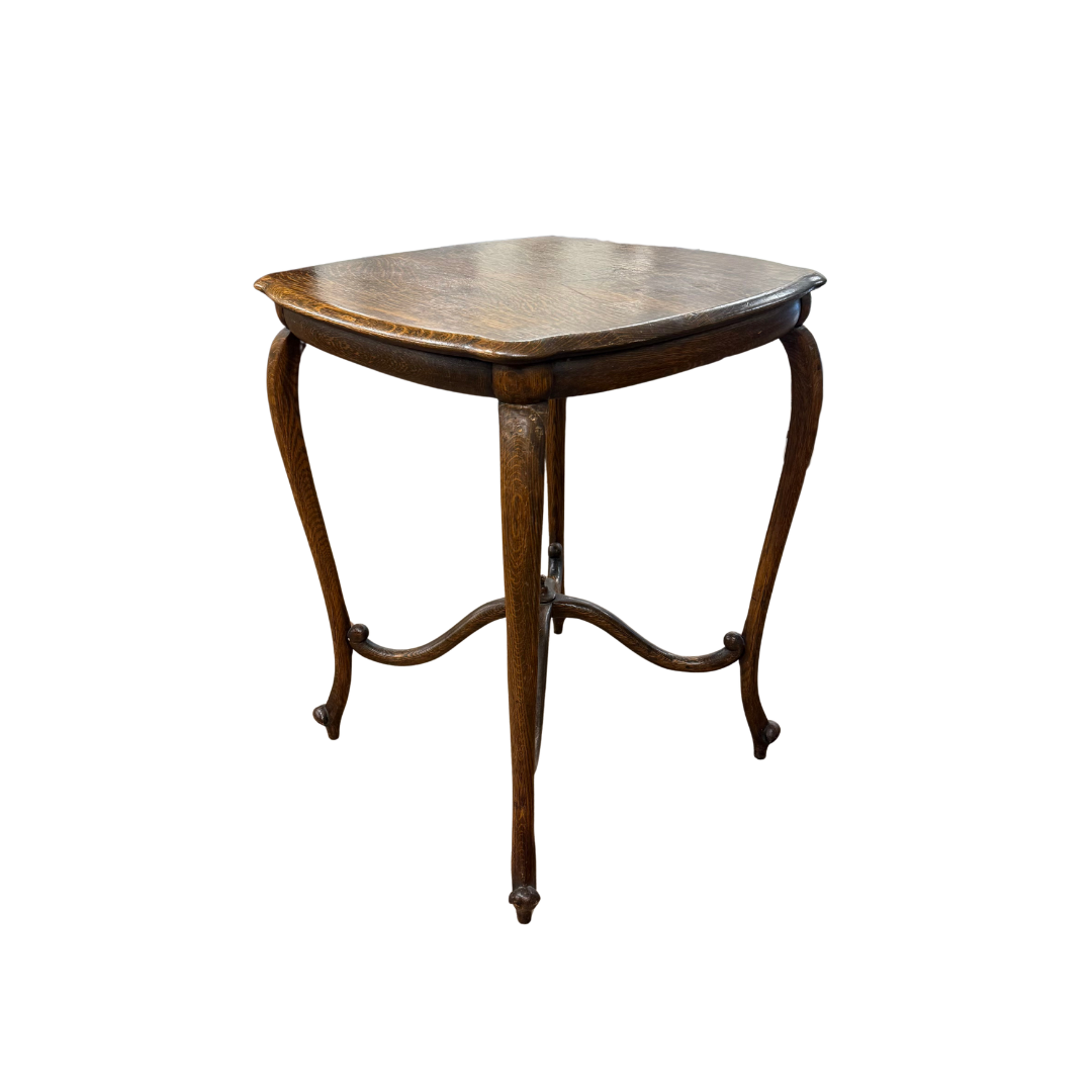 Found Curved Leg Side Table