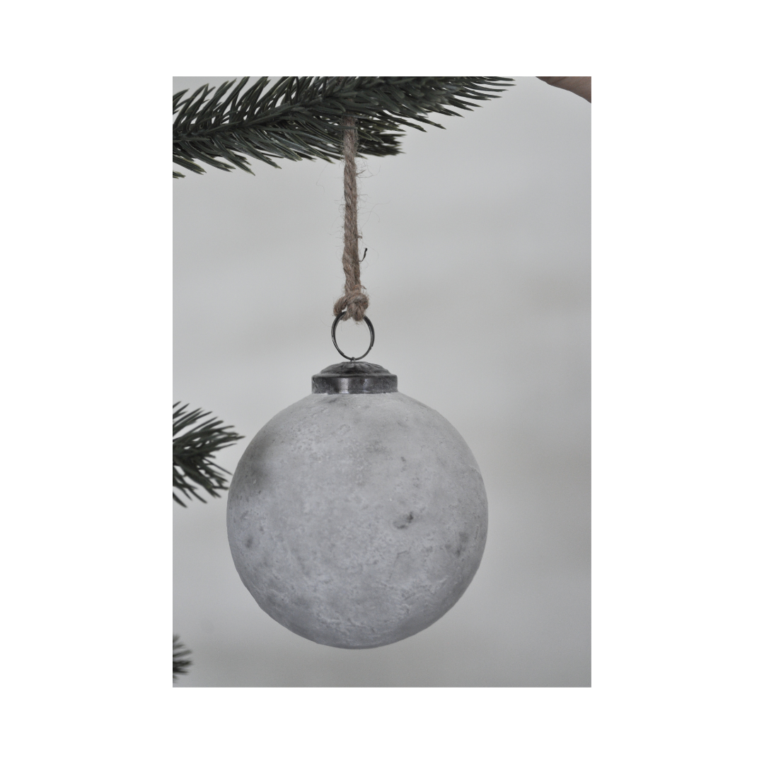 4" Recycled Glass Ball Ornament