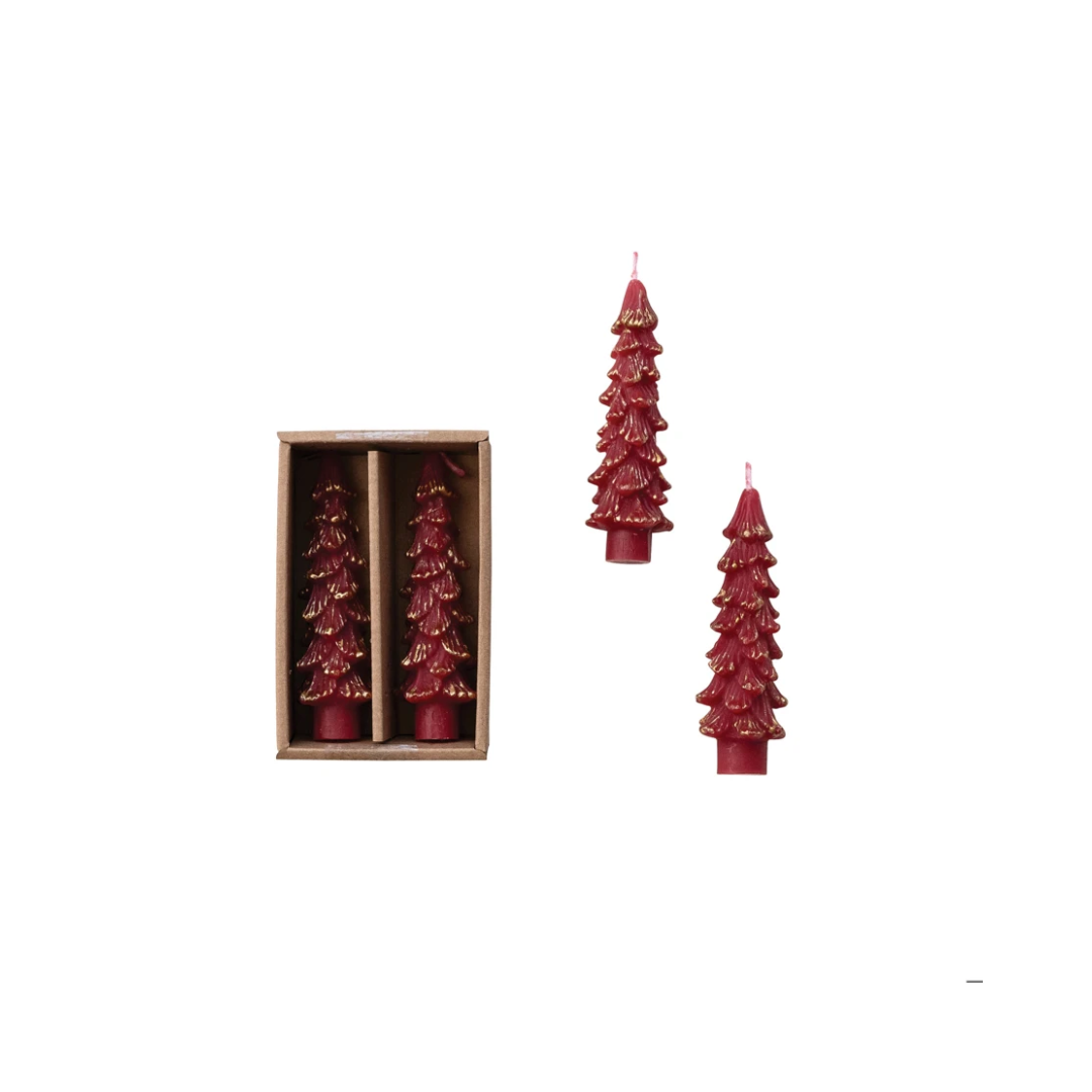 Burgundy Tree Tapers