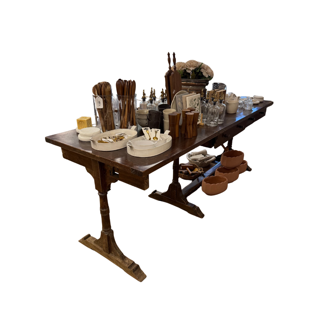 Found Long Kitchen Prep Table