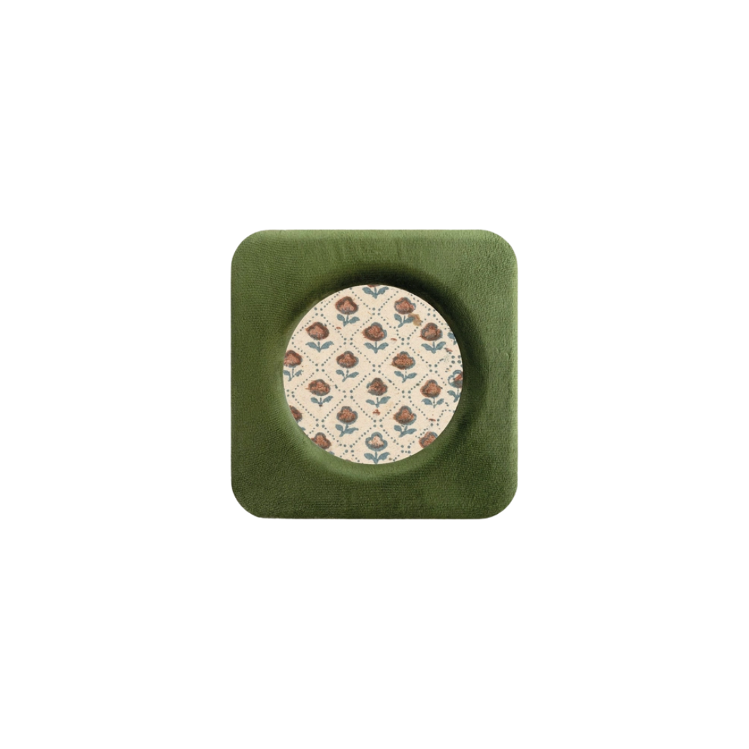 Mossy Green Velvet Photo Frame
