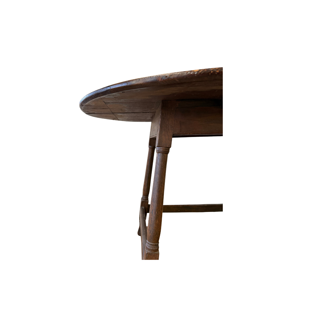 Found Oval Wood Table