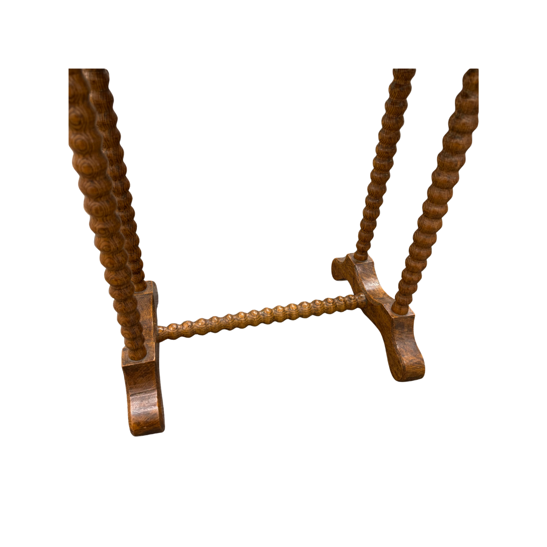 Found Oval Side Table with Drawer