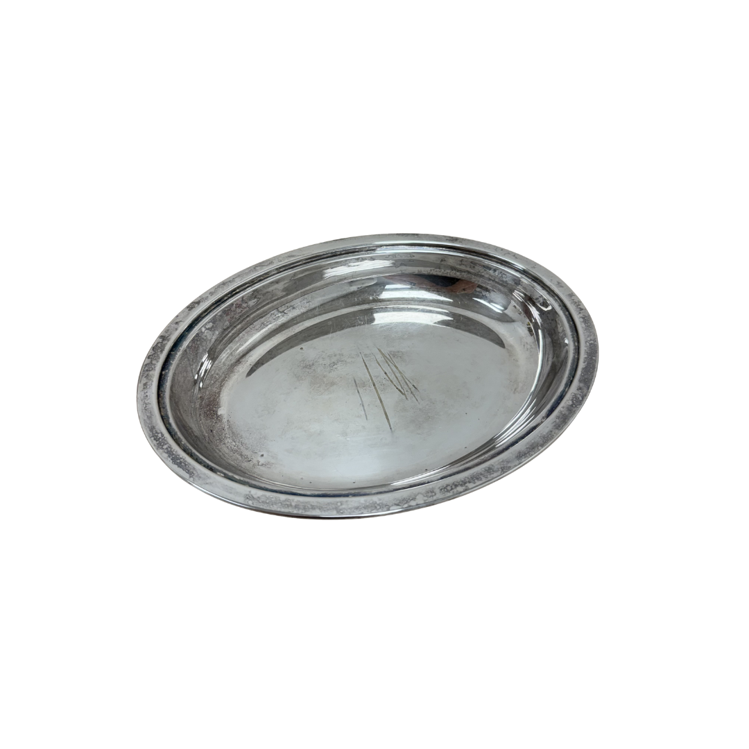 Found English Silver Oval Serving Dish
