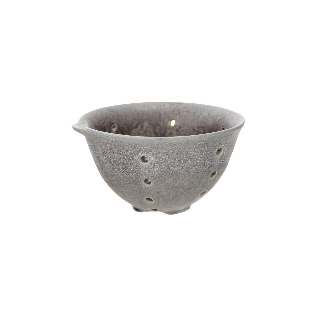 Stoneware Berry Bowl with Glaze