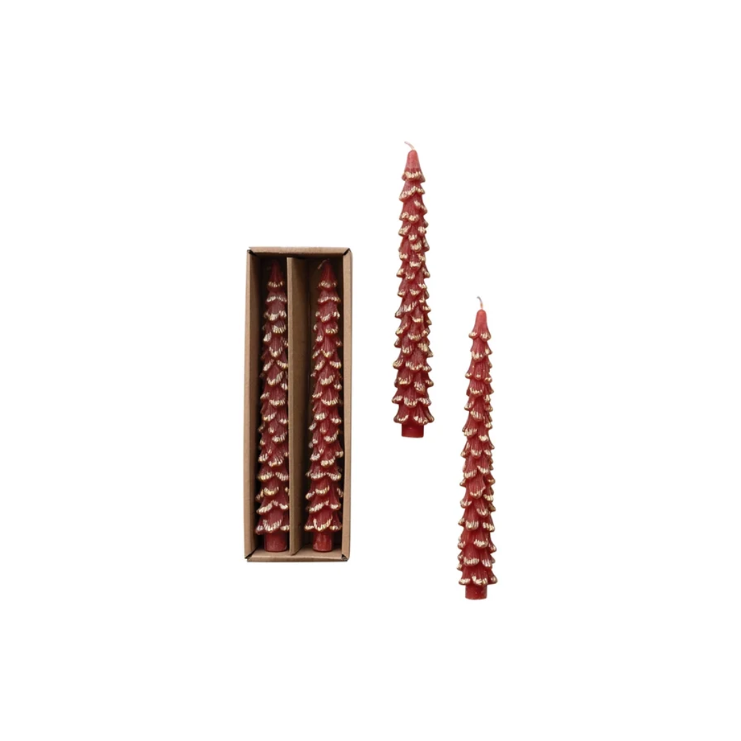 Burgundy Tree Tapers