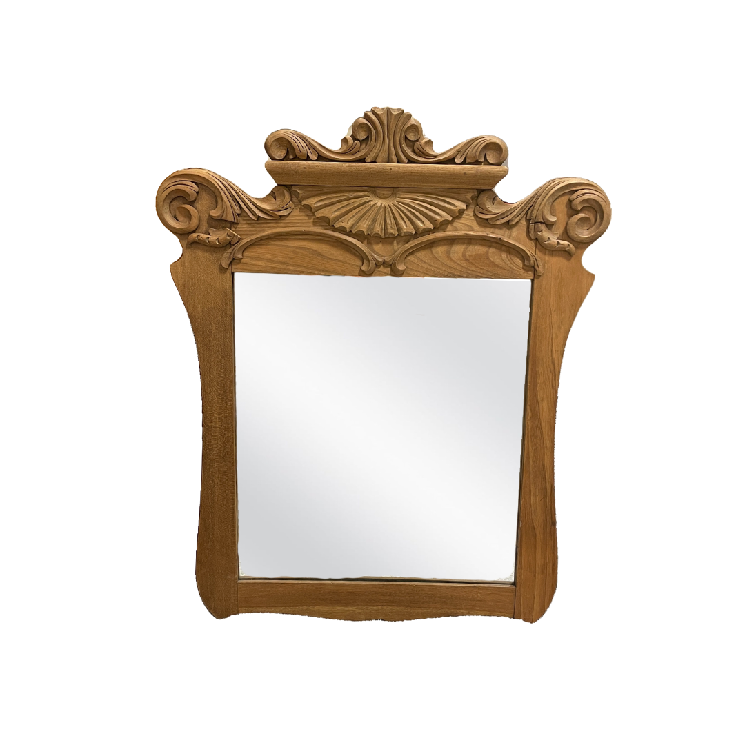 Found Baroque Wood Mirror