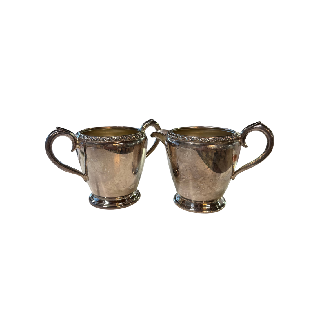 Found Milk and Sugar Bowl