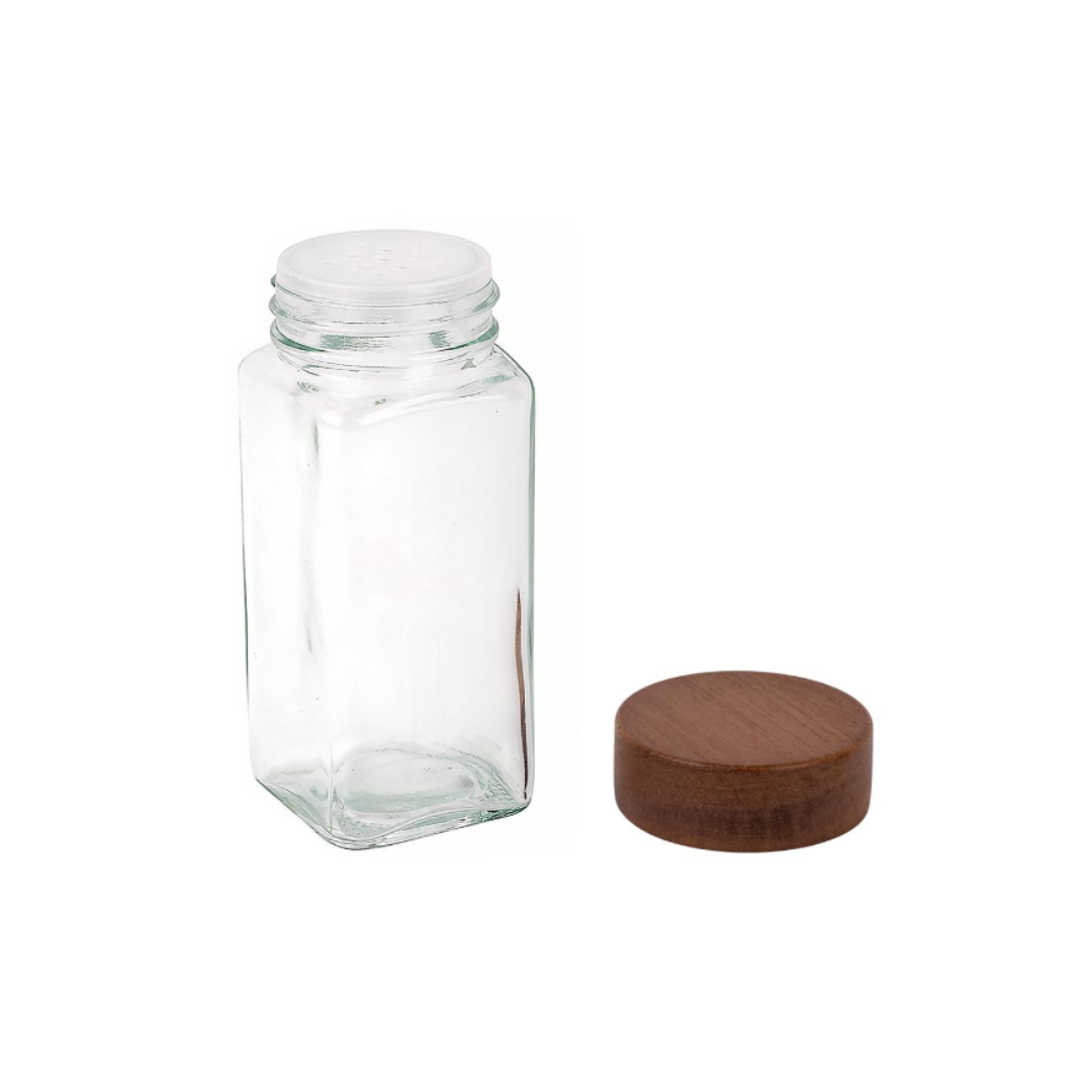 Acacia Glass Spice Shaker