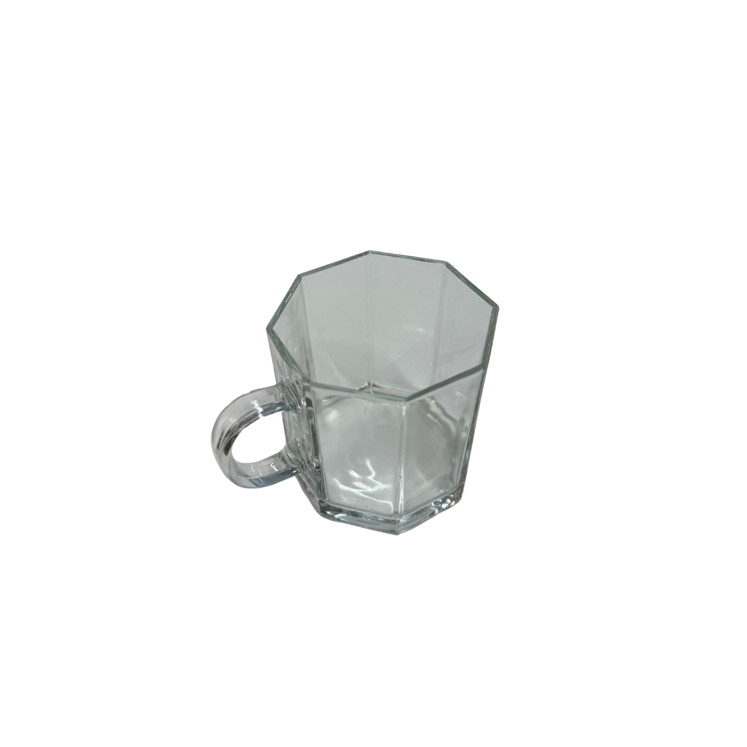 Found Glass Octagon Glasses - Set of 6