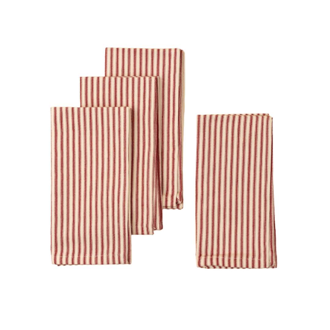 Red Ticking Kitchen Collection