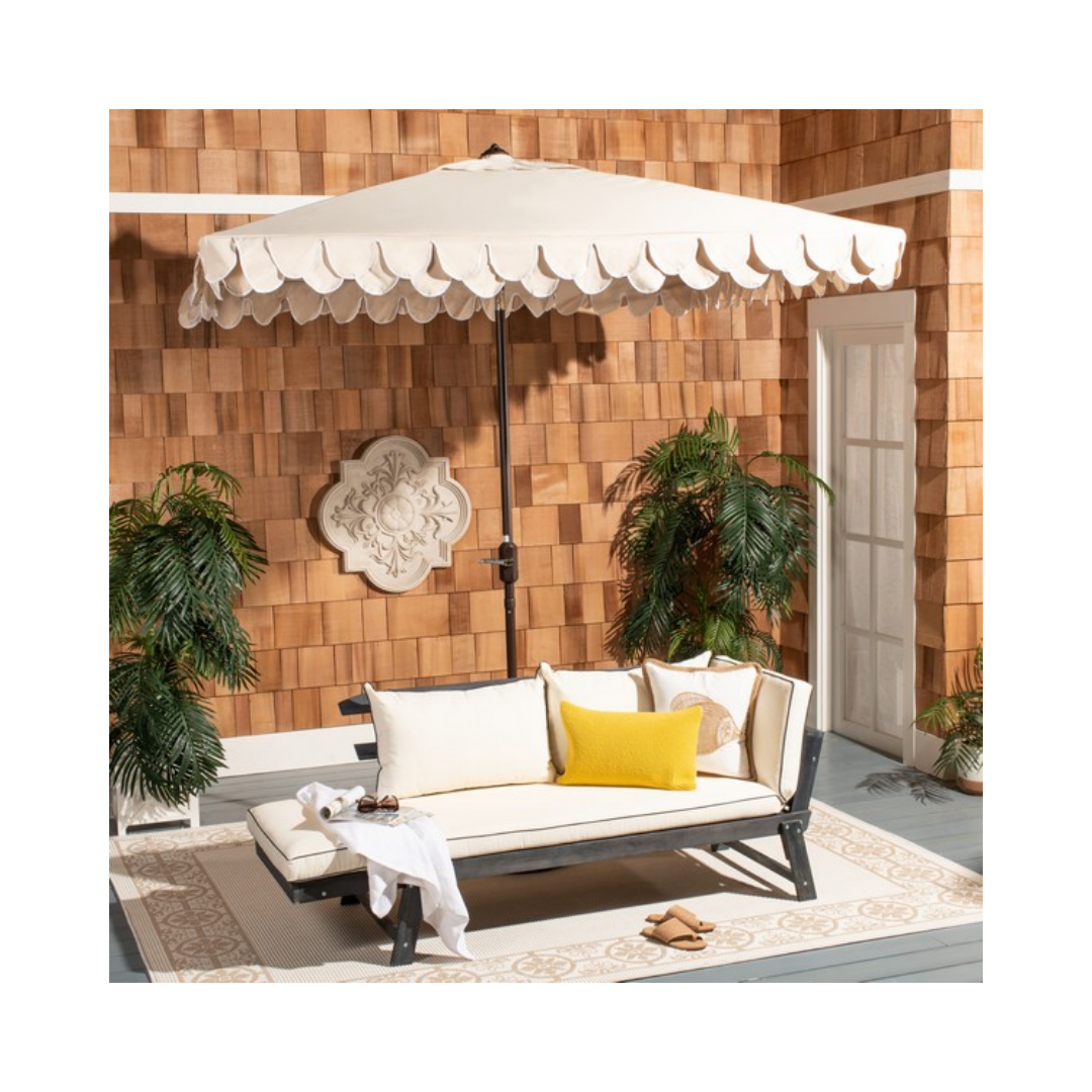 Elegant Valance Outdoor Umbrella - 7.5 FT