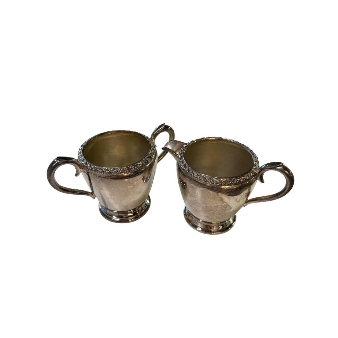 Found Milk and Sugar Bowl