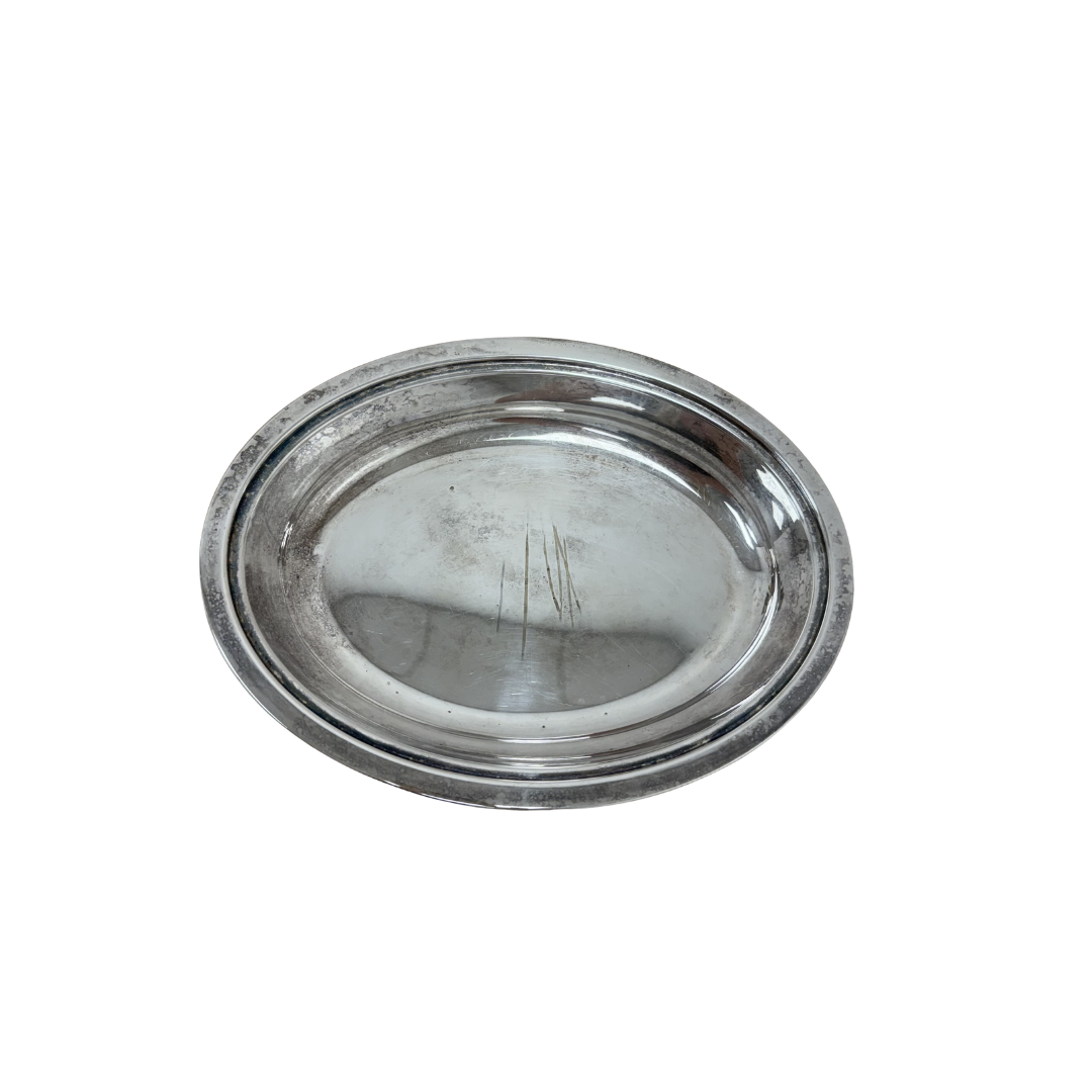 Found English Silver Oval Serving Dish