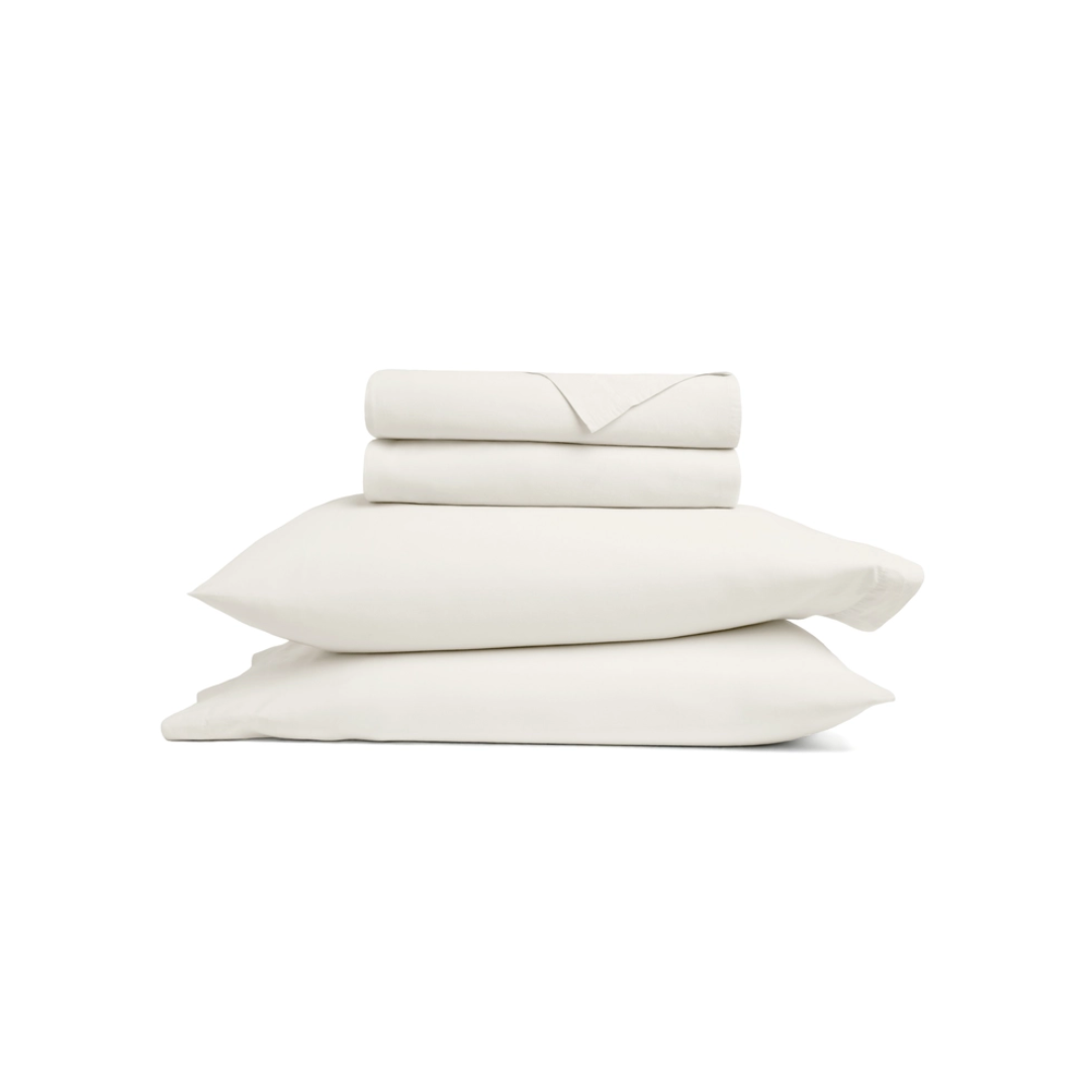 Ivory Okeo-Tex Cotton Sheet Set