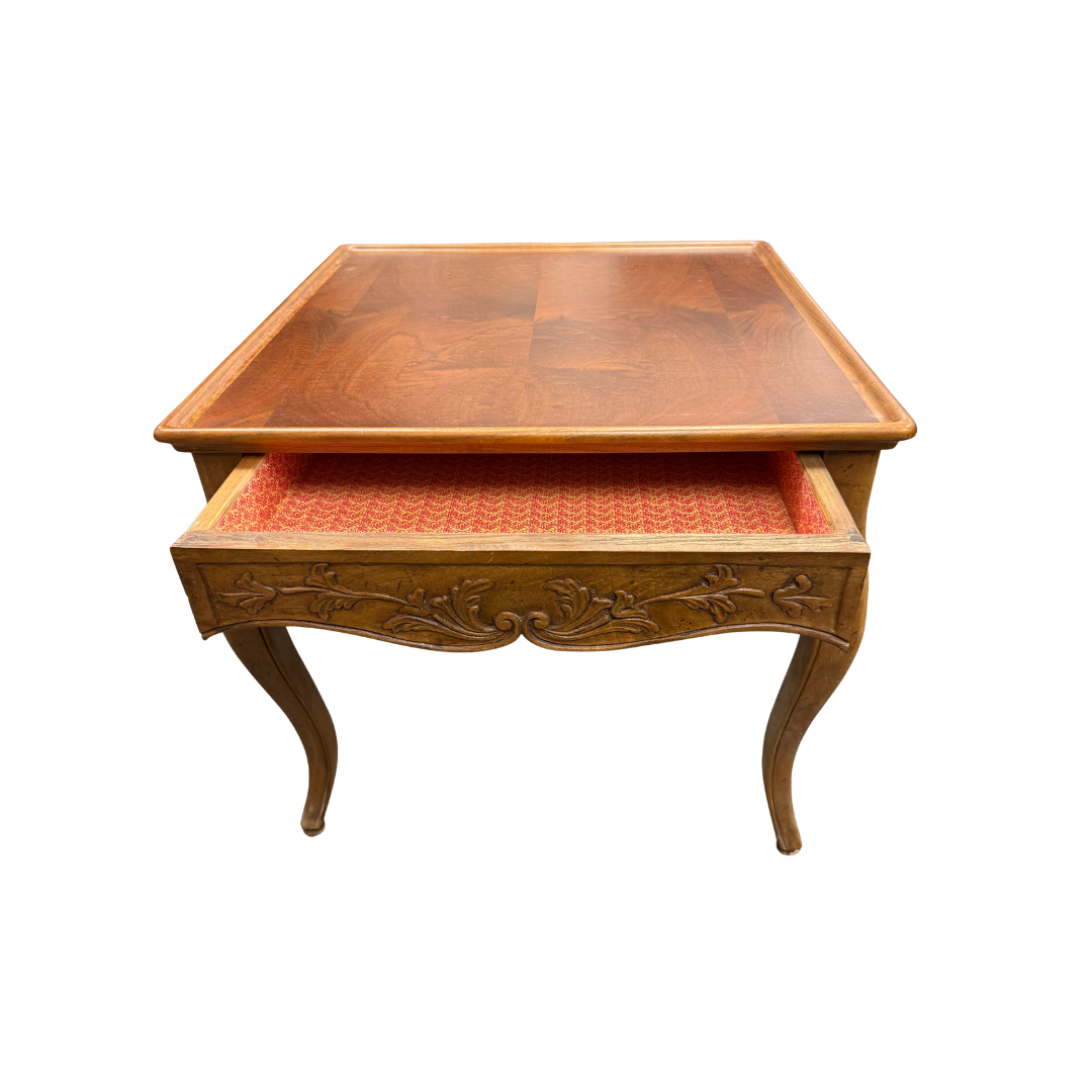 Found Square 1 Drawer Side Table