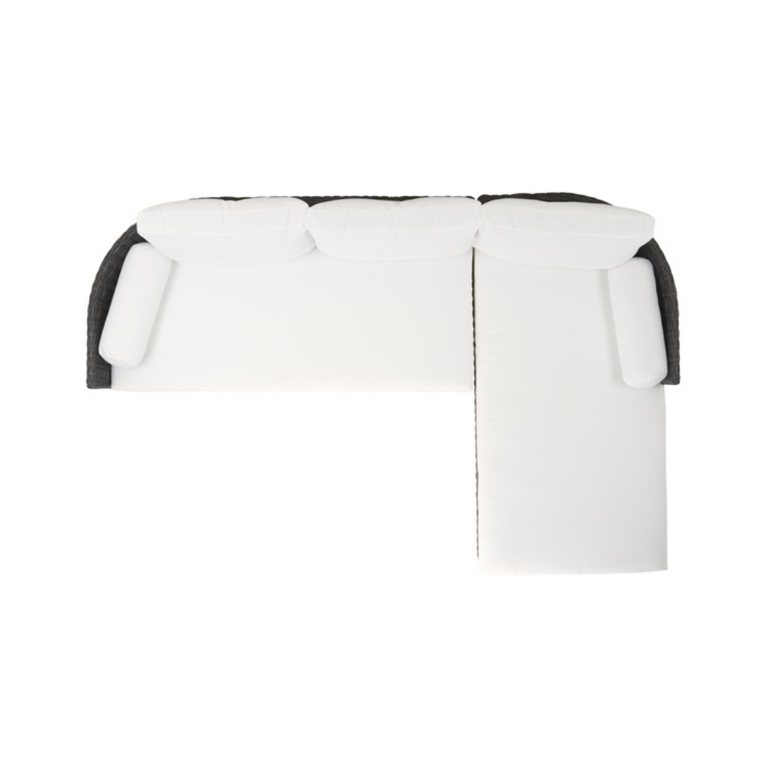 Anguilla Wicker Outdoor Chaise Sectional