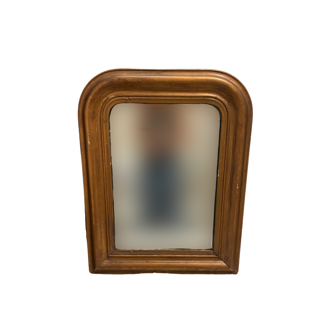 Found Round Edged Mirror