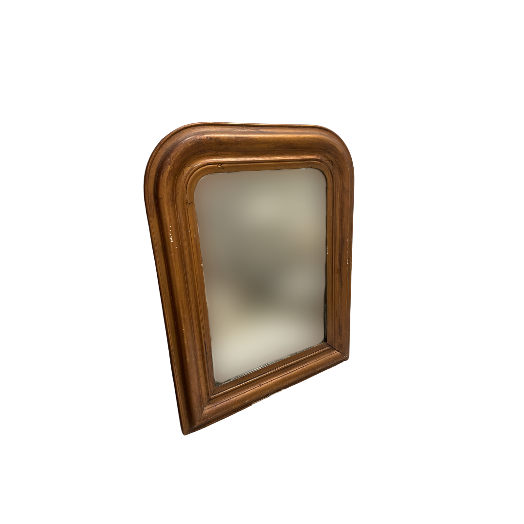 Found Round Edged Mirror