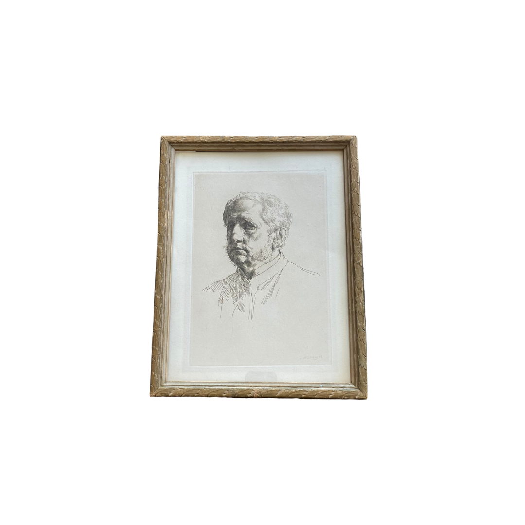 Found Pen Portrait by William Strang