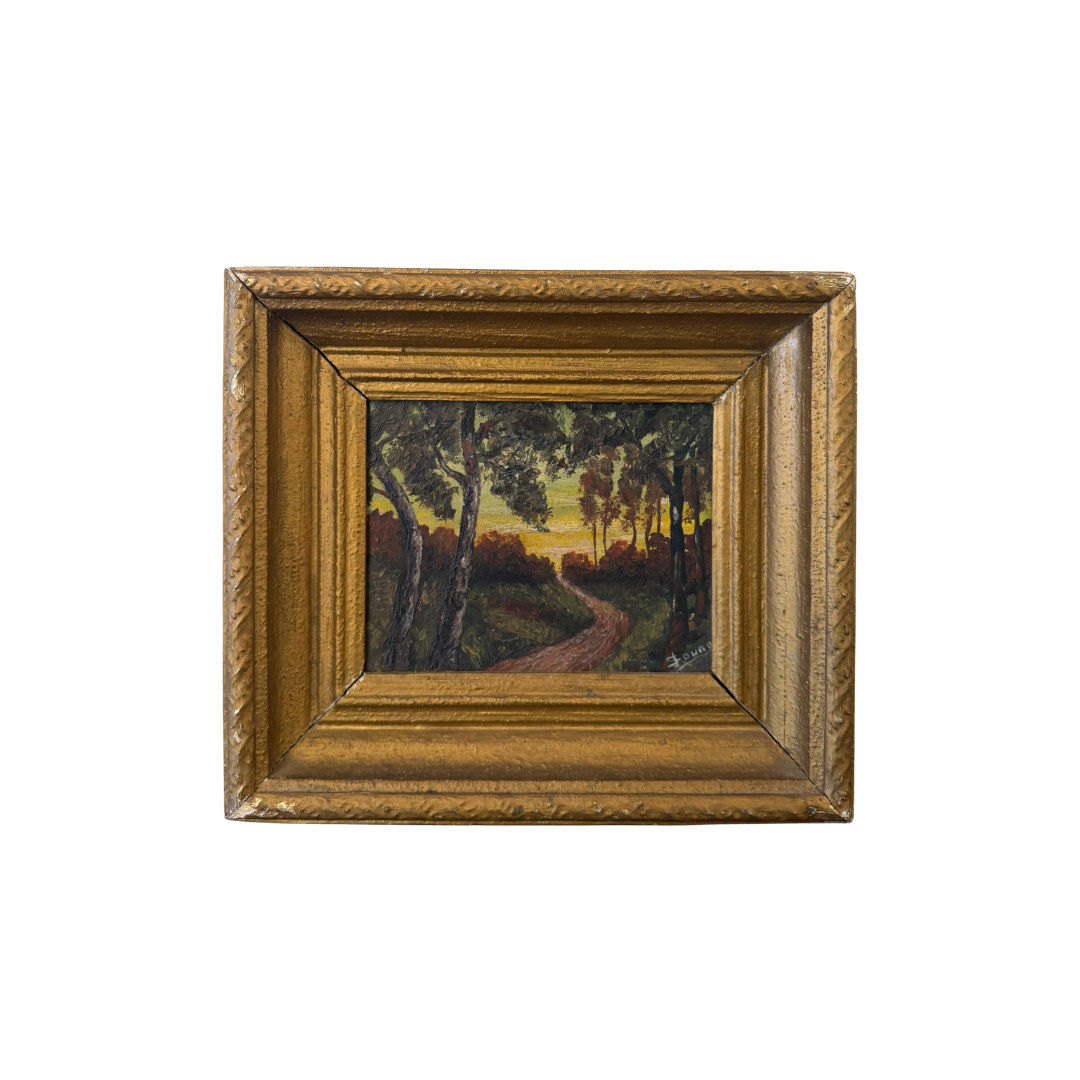 Found Gold Framed Landscape Painting