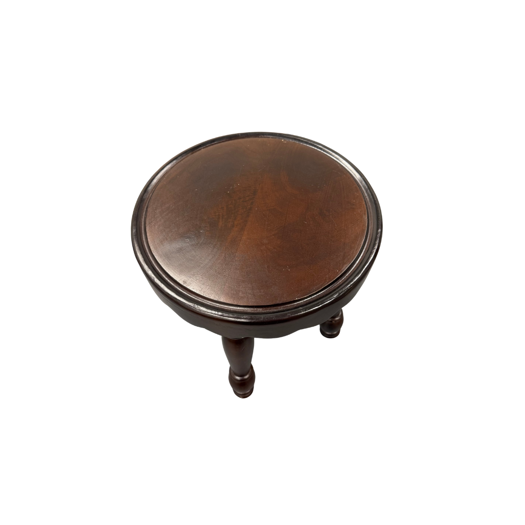 Found Wooden Scalloped Stool