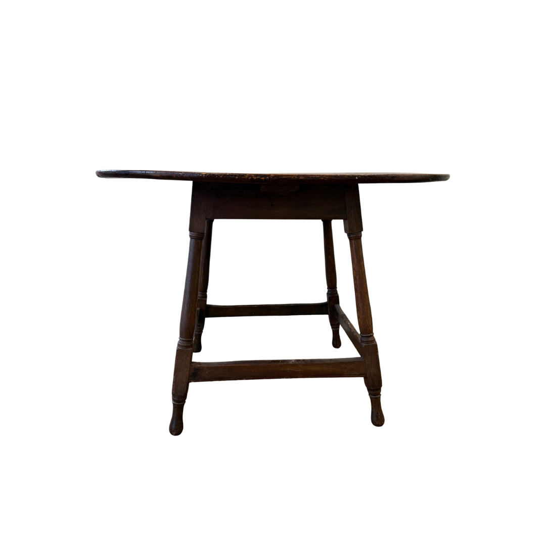 Found Oval Wood Table