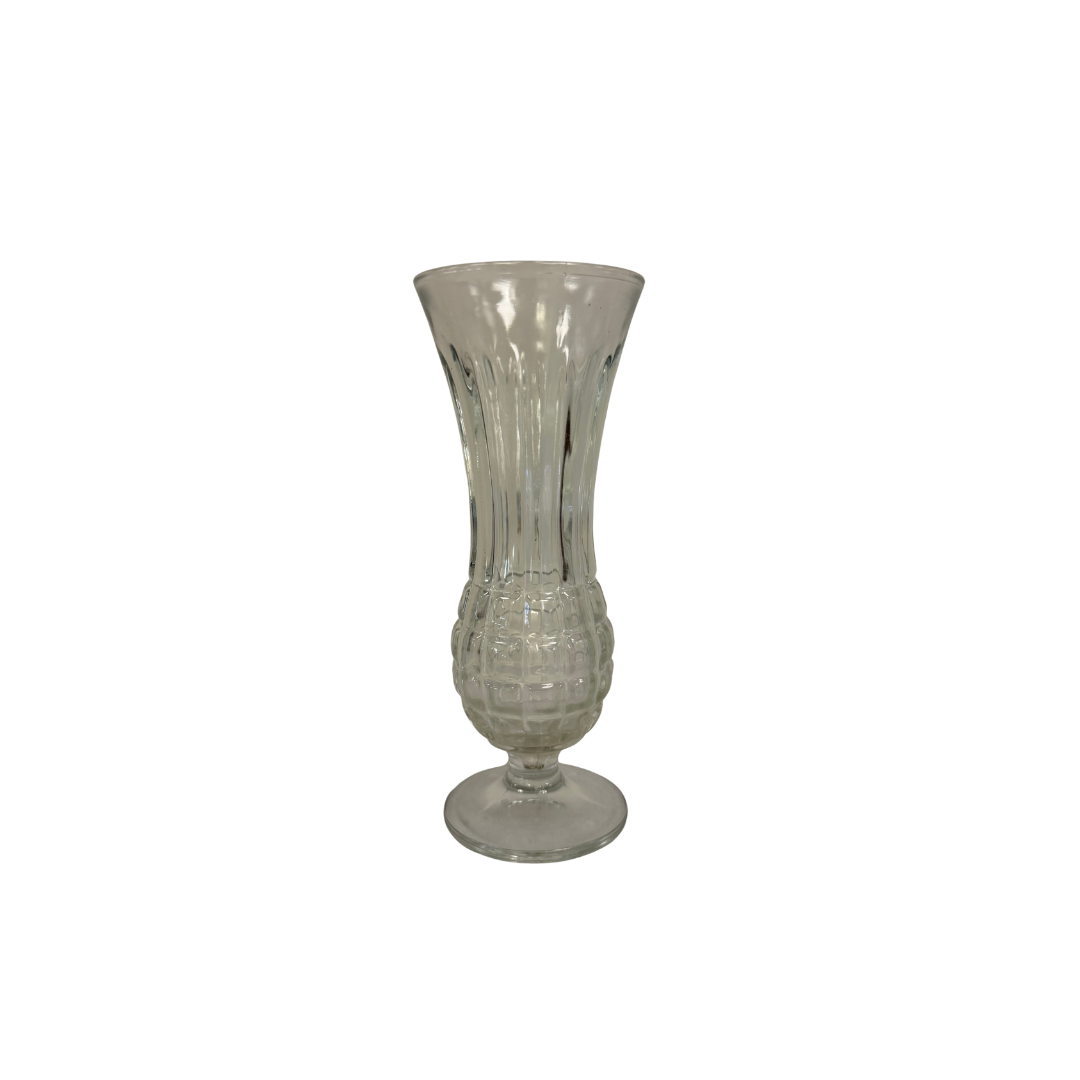 Found Glass Pedestal Vase