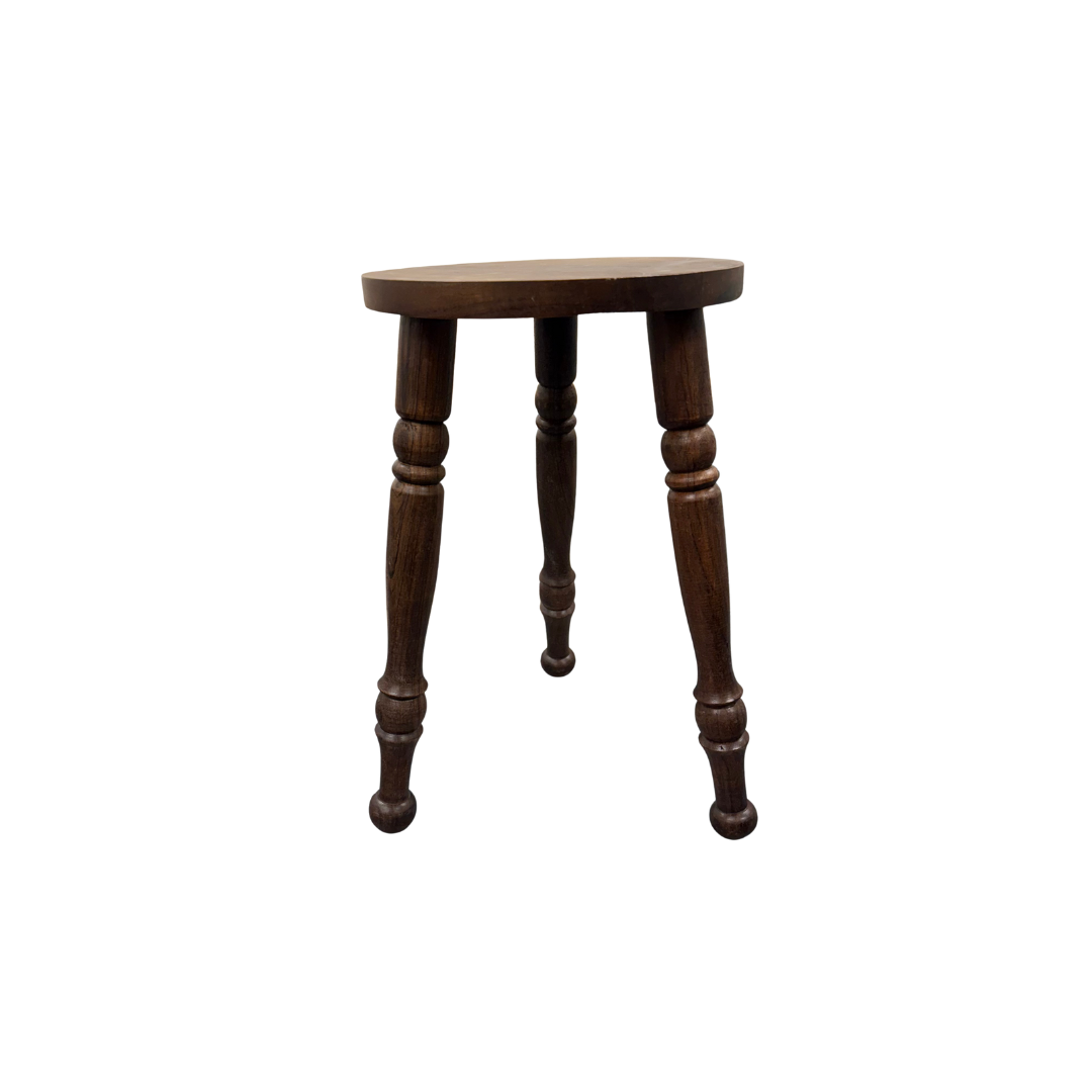 Found Wooden Milking Stool